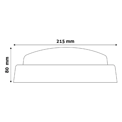 Griestu lampa Bulkhead (Titania-R) 14W, 4000K, IP54