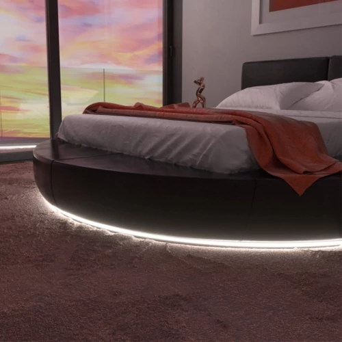 Anodized felxible aluminum profile for LED strip WITHOUT COVER HB-18X6M