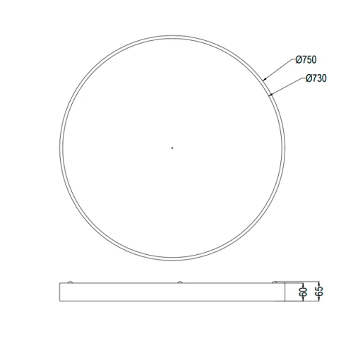 Griestu lampa WACO 51W, 2300K+3000K+4000K, IP20