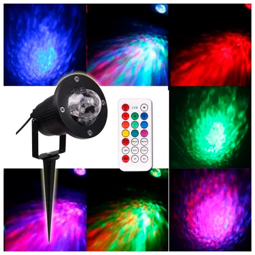 Waterproof laser projector for garden and home - waterfall