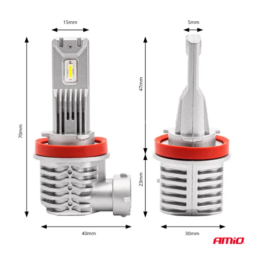 LED лампы X1 серии H8/H9/H11, основная фара