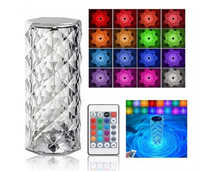 LED Diamond table lamp - night light RGB