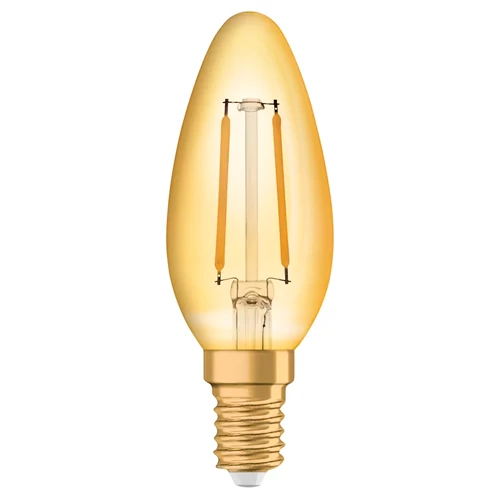 Vintāža stila LED spuldze E14, C35, 1.5W, 120lm, 2400K