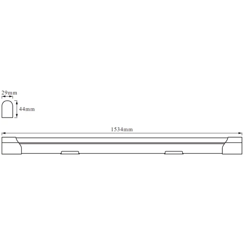 LED linear luminaire 150cm, 24W, 4000K, IP20 LED VALUE BATTEN