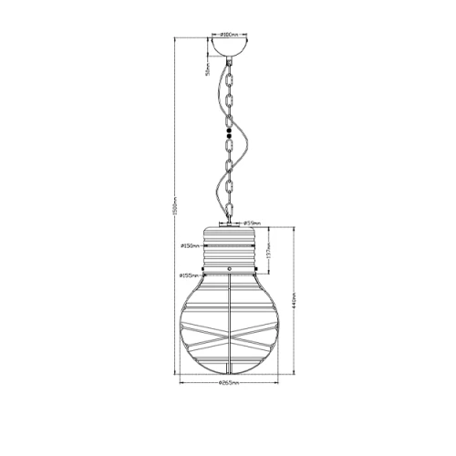 Hanging lamp EDDA