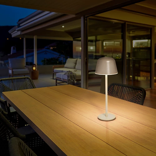 Outdoor table lamp with battery ENDURA STYLE TABLE, 2.5W, IP54, USB, 2700-6500K