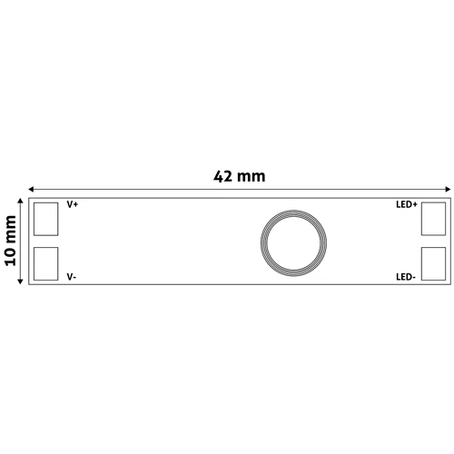 LED Strip mini controller with touch button 12-24V 96W