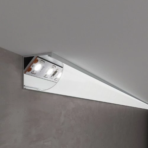 Corner anodized aluminum profile for LED strip HB-15.8X15.8CM