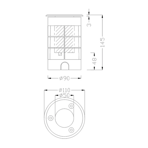 LED светильник 3w встраиваемый в землю и асфальт / BELAJA / 180lm / 3000K / 4017807453287 / 70-335