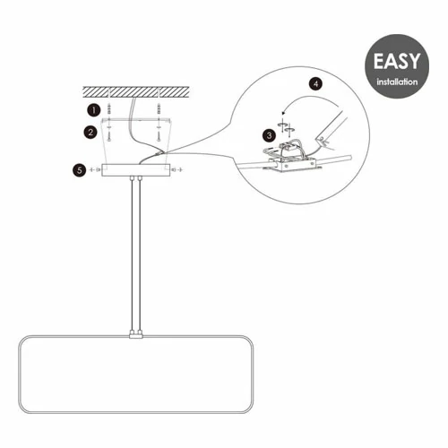 LED Подвесной светильник QUAD