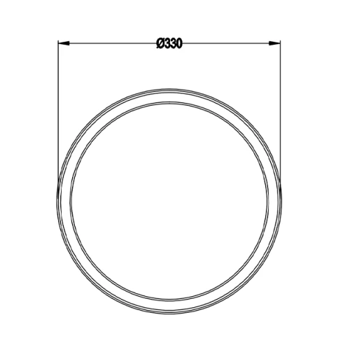 Потолочный светильник CLARIMO 18W, 3000K, IP44