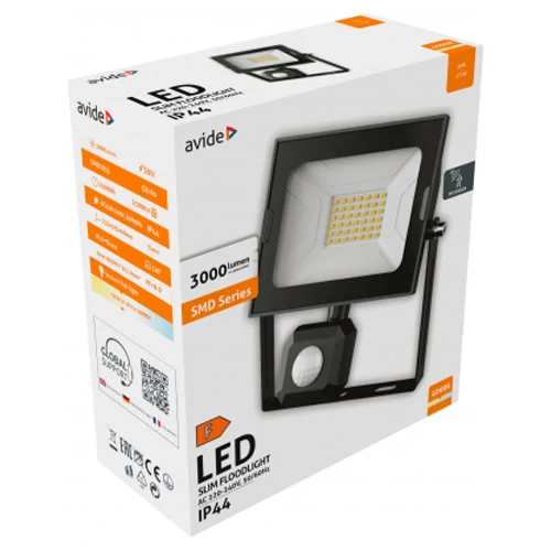 Outdoor LED floodlight with sensor Slim SMD