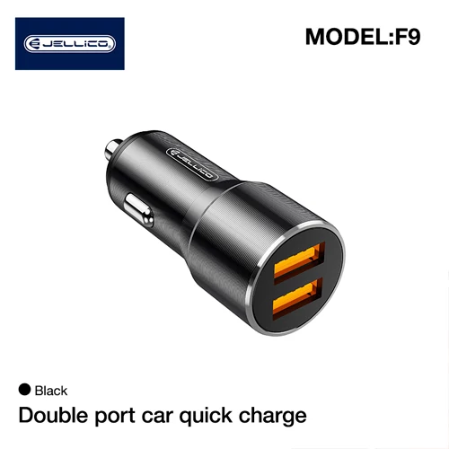 Car charger 2 x USB A, 12-24V, 3A