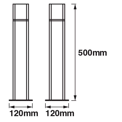 Умный светильник - столбик 50cm, 12W, RGBW, IP44 SMART+ CUBE POST