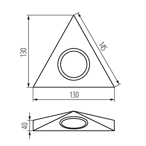 Surface-mounted luminaire - fitting ZEPO