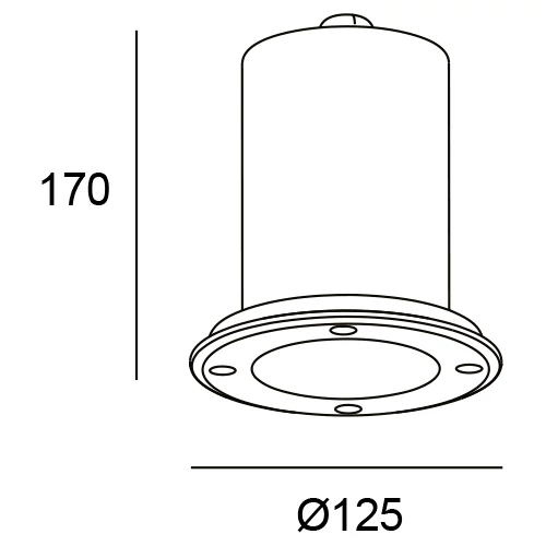 Встраиваемый LED светильник GEA, excl. GU10, 8W, IP65