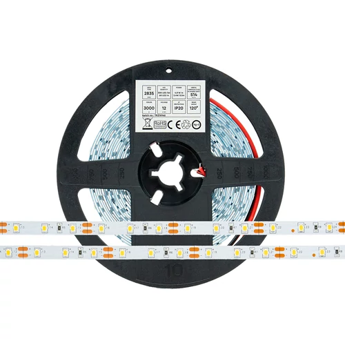 LED strip 2835, 3000K, IP20, 4.8W