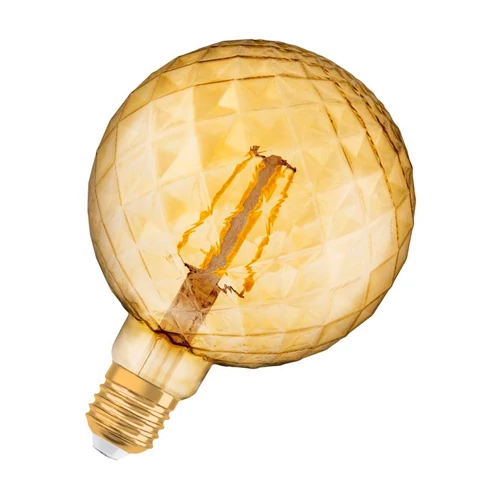 Vintage style LED bulb E27, G125, 4W, 470lm, 2400K