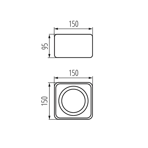 Surface-mounted luminaire - fitting TUBEO ES 50-W