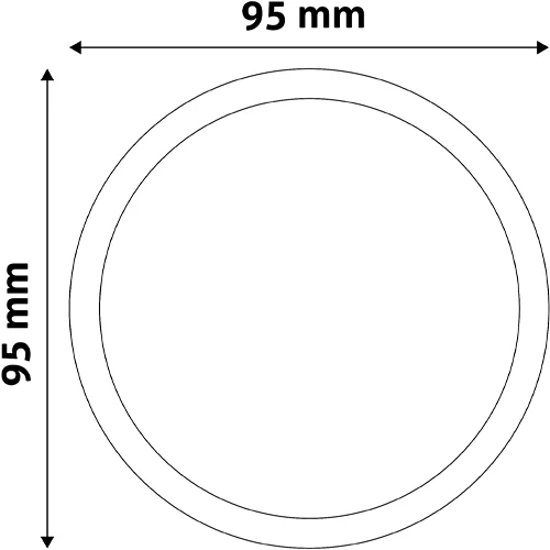 Встраиваемая LED панель 5W, 3000K, 430Lm, Ø 90 мм