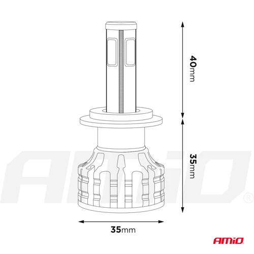 LED лампы COB серии H8/H9/H11, основная фара