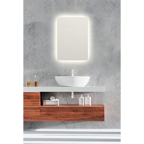 Mirror LUNA with LED lighting, 50 x 70 cm, 18W, 3000K