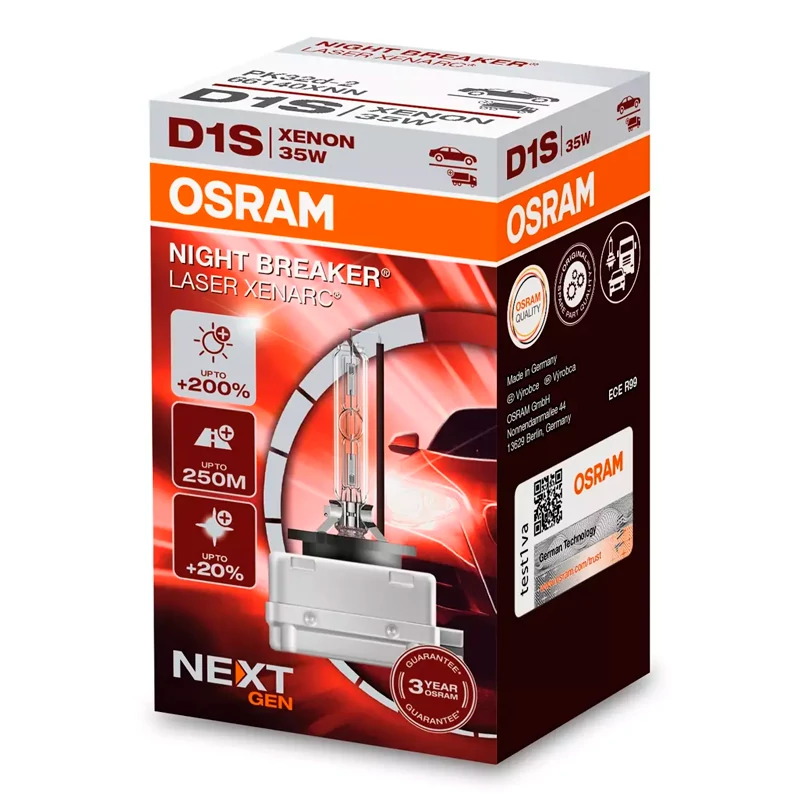 OSRAM D1S ksenona spuldze XENARC NIGHT BREAKER LASER (Next Gen)