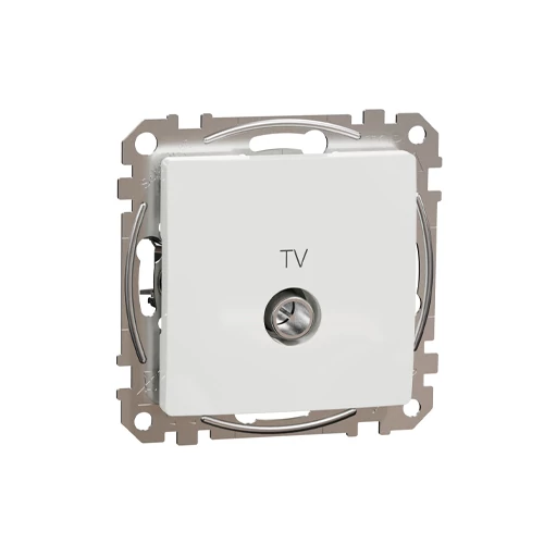 Built-in TV through-connection socket, mechanical SEDNA Design