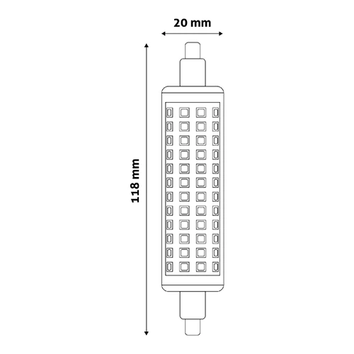 LED spuldze R7S, 9W, 890lm, 3000K