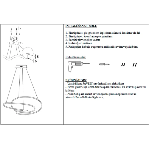 Piekaramā lampa ALTAMAREA