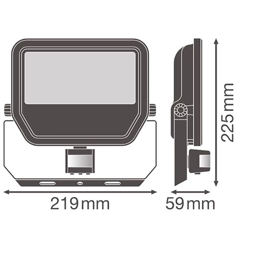 Outdoor LED floodlight with sensor FLOODLIGHT SENSOR 50 W