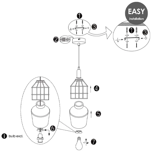 Pendant lamp MEO B