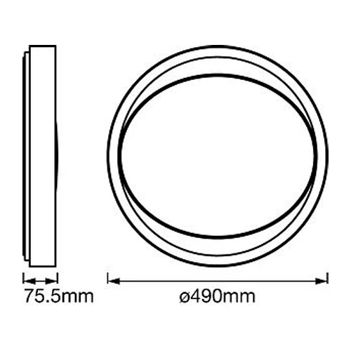 Потолочный умный светильник SMART+ Orbis Eye 34W, CCT, IP20