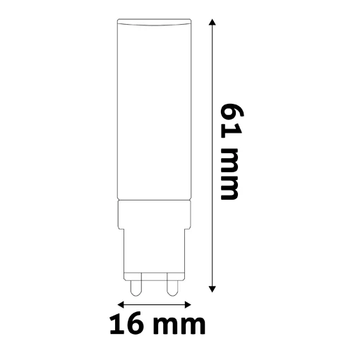 LED bulb G9, 4.2W, 450lm, 4000K