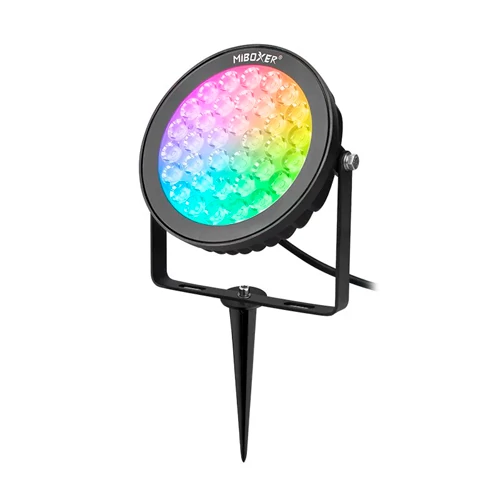 LED Viedais dārza un fasādes gaismeklis 25W, RGB+CCT, IP66