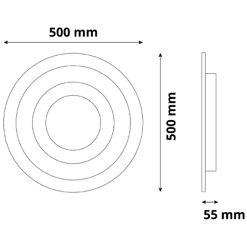 Ceiling lamp with remote control Design Oyster Reese