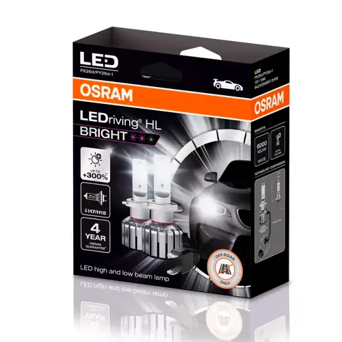 High and low beam, fog lights H7/H18, LEDriving HL BRIGHT series