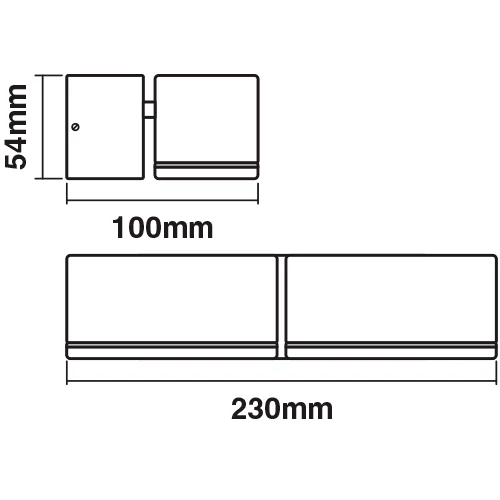 Facade luminaire 13W, 3000K, IP44 ENDURA STYLE Mini Spot II