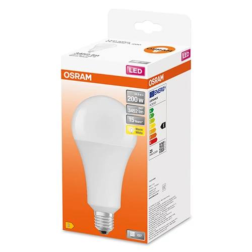 LED Лампа E27, A200, 24.9W, 3452Lm, 200°, 2700K