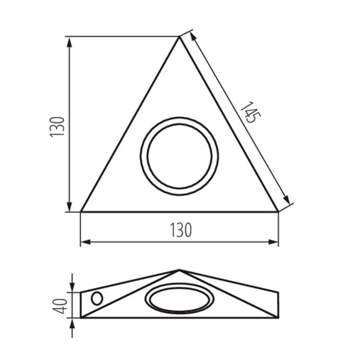 Surface-mounted luminaire - fitting with a switch ZEPO