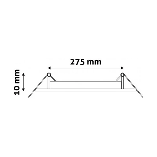 LED iebūvējams panelis 24W, 2000lm, 4000K, IP20, 120°