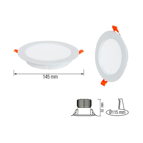 LED Iebūvējams panelis 8W, 600lm, 3000K