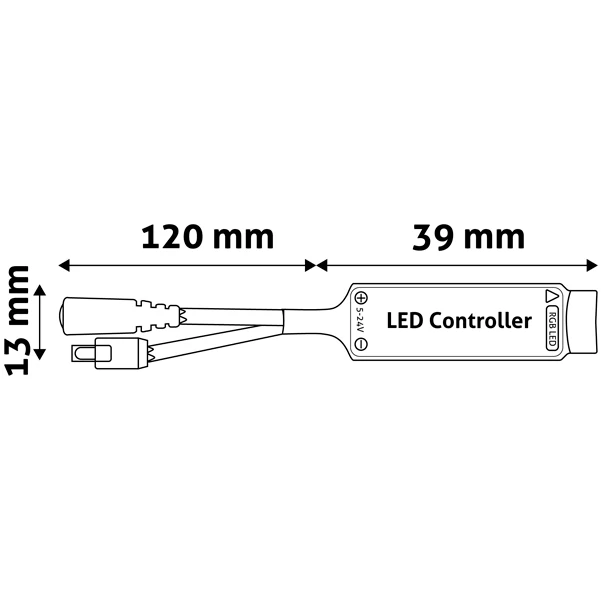 RGB Controller for LED strip with remote control 12V 6A 72W