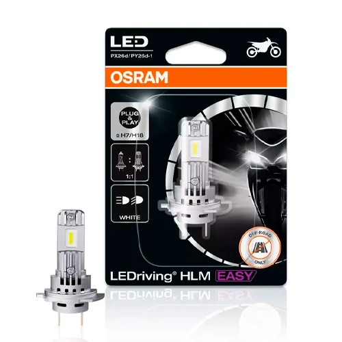 High and low beam motorcycle bulb H7/H18, LEDriving HLM EASY series