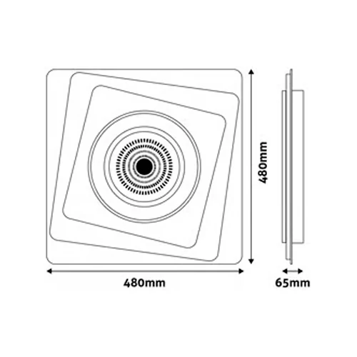 Ceiling lamp with remote control Design Oyster Nicole