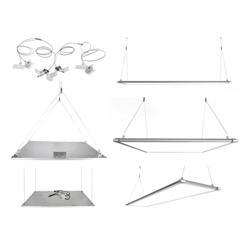 Set of cables for hanging LED panels