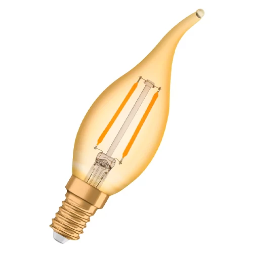 Vintāža stila LED spuldze E14, C35, 1.5W, 120lm, 2400K