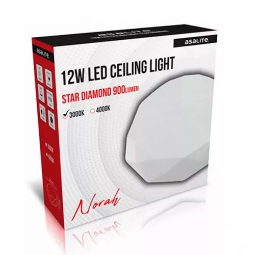 Ceiling lamp STAR DIAMOND Norah 12W, 3000K, IP20