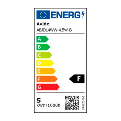 LED spuldze E14, JD, 4.5W, 400lm, 3000K