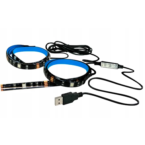 LED strip kit for TV 2 x 50 cm RGB IP20 4.8W USB